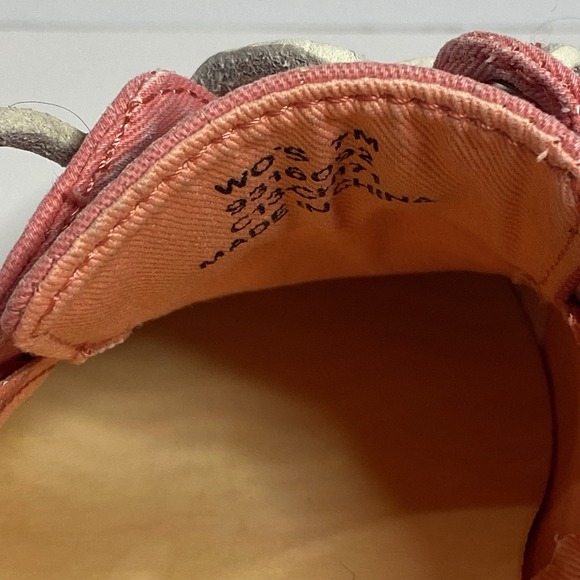Sperry Top-Sider Women's 7M Canvas Boat Shoes Pink Coral Slip-On Nautical Casual - Picture 7 of 11